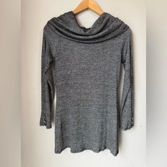 White House Black Market Gray Cowl Neck Sweater Women’s Size Medium - Picture 5 of 5